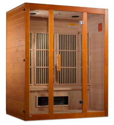 Maxxus Alpine 3-Person Low EMF FAR Infrared Indoor Sauna | MX‐J306‐02S